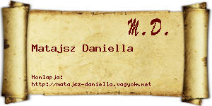 Matajsz Daniella névjegykártya
